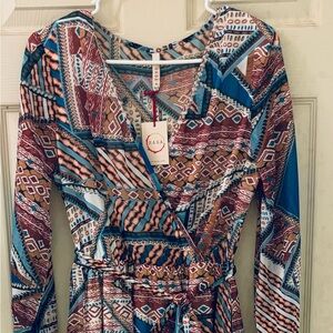 NWT Raga Geometric Maxi Dress